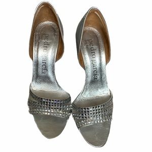 Pedro Garcia Crystal Pave Heels